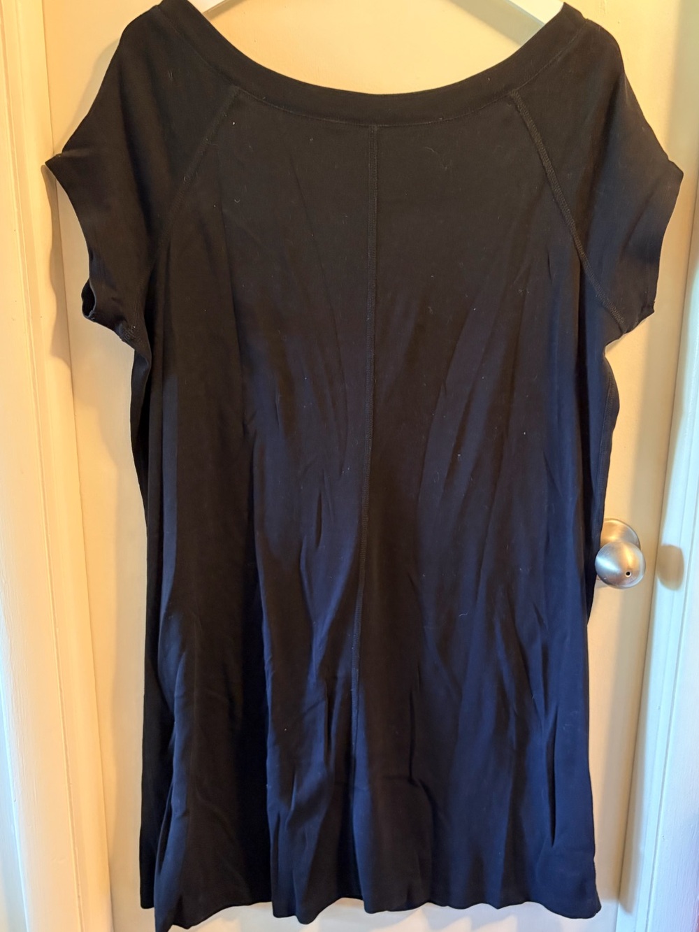 Andrea Jovine Black Short Sleeve Tunic Top